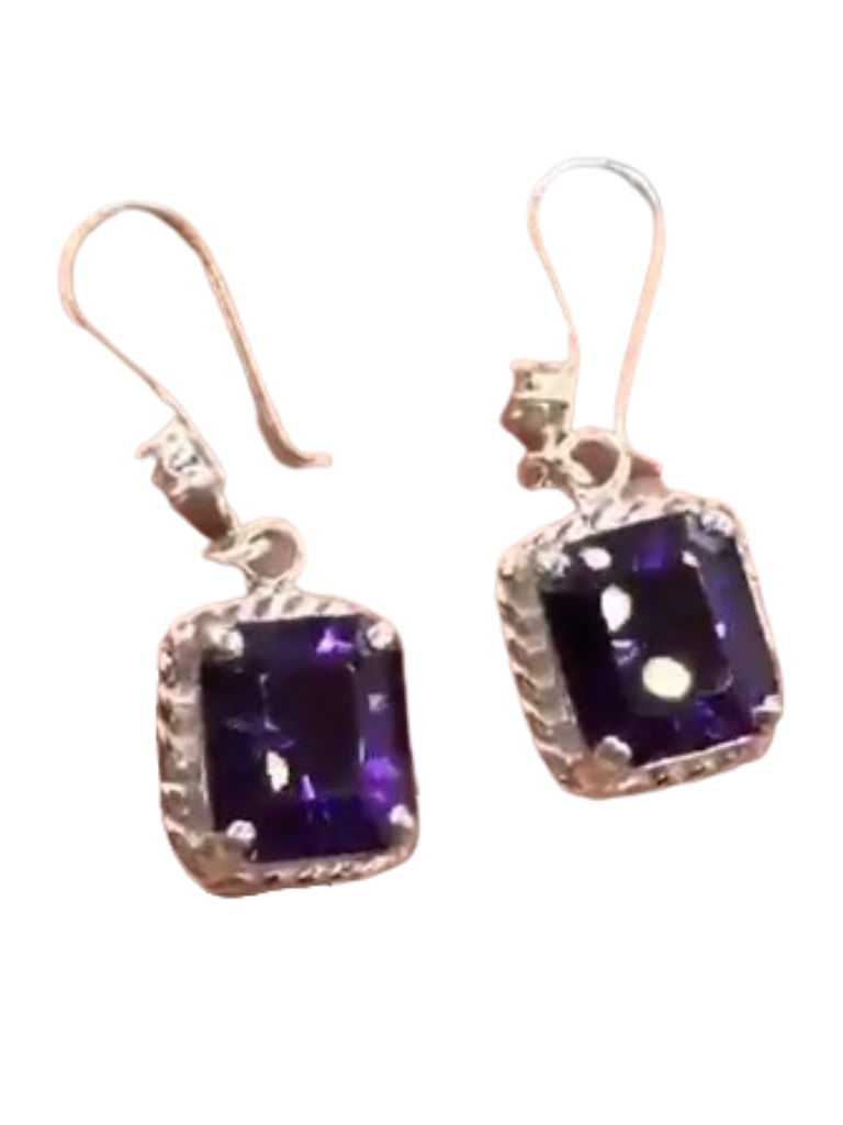 Amethyst earring set